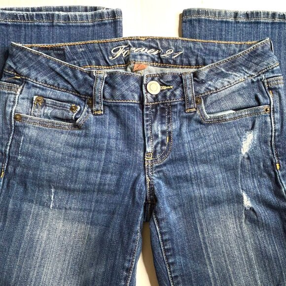 Forever 21 Distressed Bootcut Size 27 Jeans - Picture 5 of 15